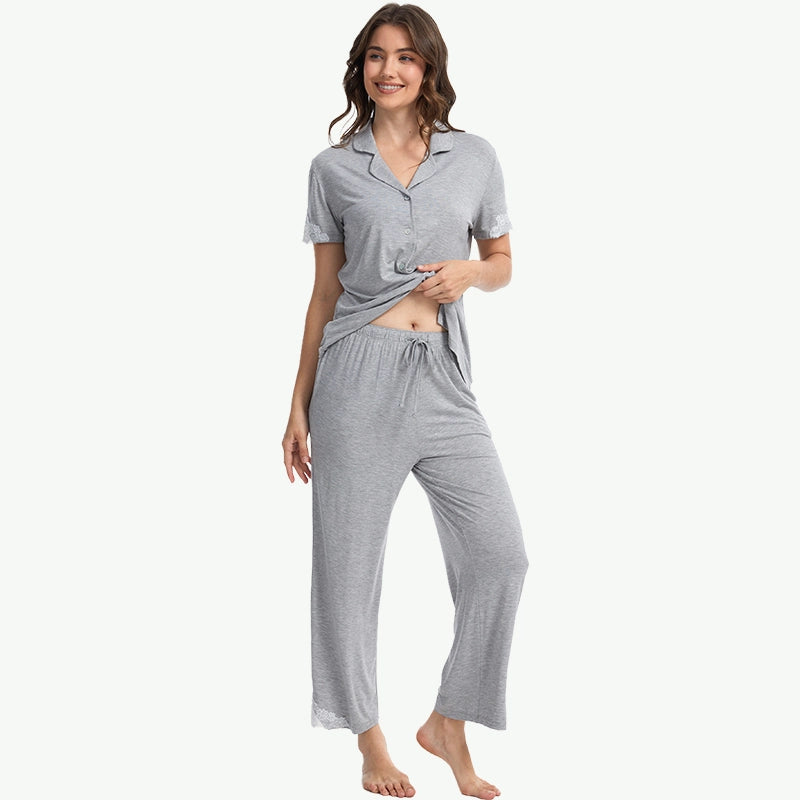 TENCEL Modal Lace Trim Pj Wholesale Womens Nightwear Suppliers