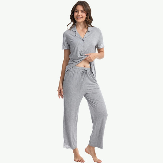 TENCEL Modal Lace Trim Pj Wholesale Womens Nightwear Suppliers