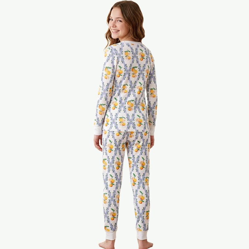 Bulk Organic Cotton Teen Girls Pajama Set Wholesale Supplier