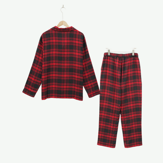 Conjunto de pijama a cuadros para hombre al por mayor - 2311290312