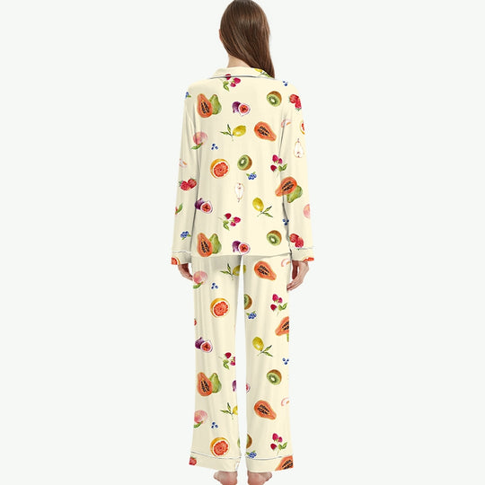 TENCEL™ Modal Fruit Print Pajamas Set Wholesale Sleepwear Manufacturer