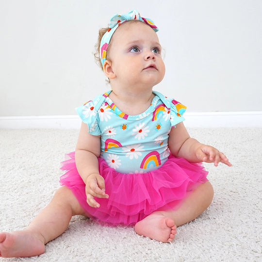 Fabricant en vrac bébé fille robe barboteuse en tulle avec bandeau