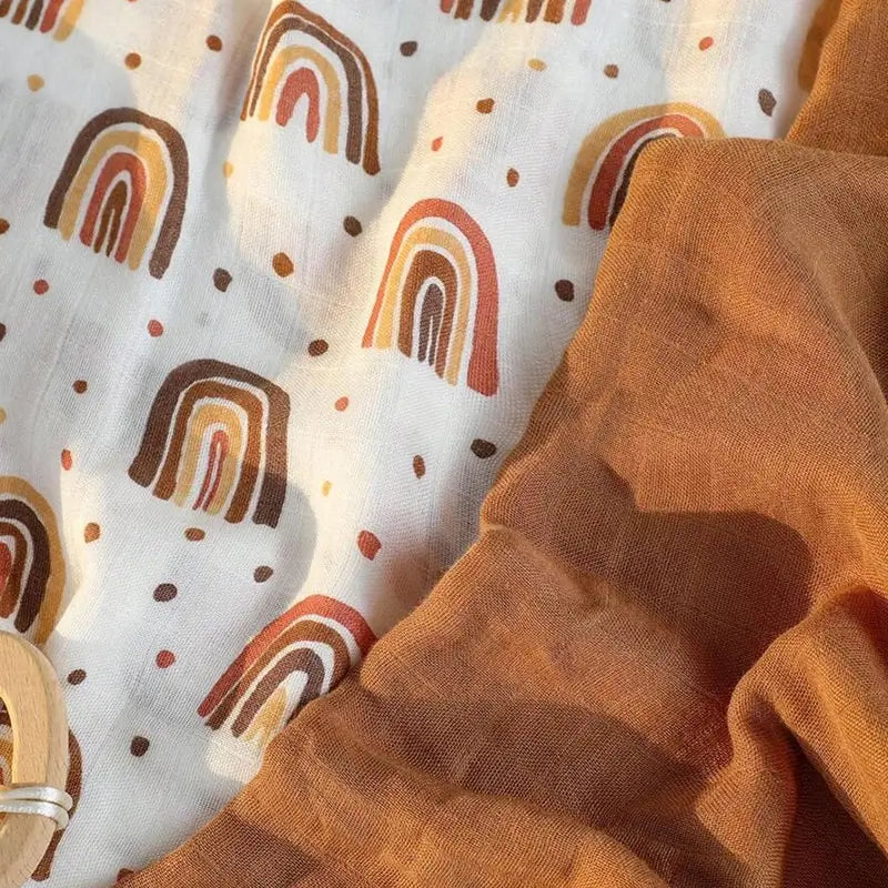 Manta de muselina para bebé con estampado personalizado a granel