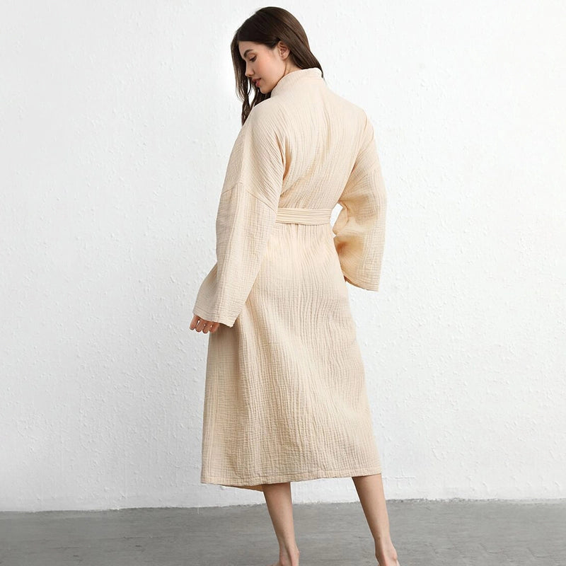 Fabricante mayorista de bata de baño de gasa de muselina