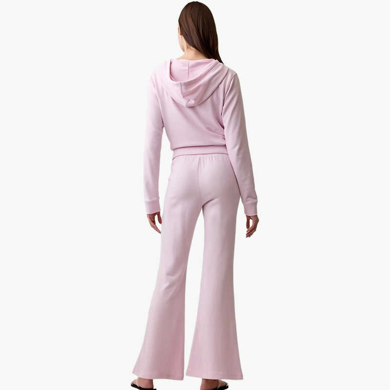 Women Slim Fit Zip-Up Top & Flare Legging Bulk Loungewear Manufacturers