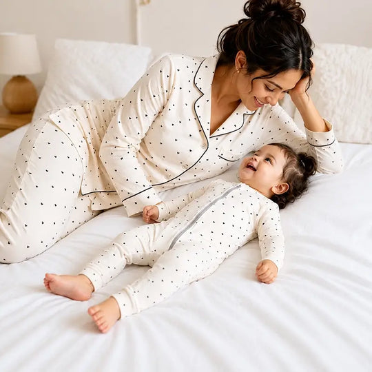 Wholesale Mom and Baby Matching Pajamas | Custom Family Sleepwear