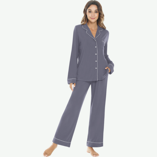 Conjuntos de pijamas de bambú para mujer OEM a granel - 31129319