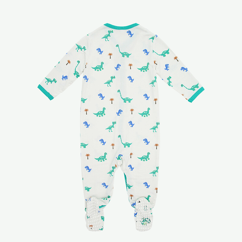 Bulk Infant Printed Footie Romper-2313810098