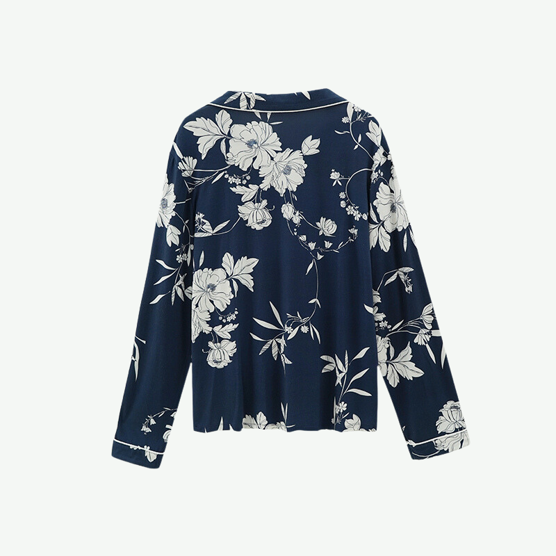 Conjunto de pijama estampado para mujer a granel-2211740212
