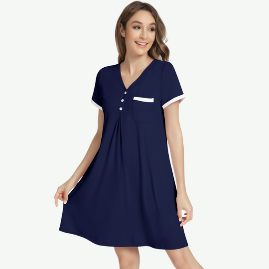 Chemise de nuit en bambou pour femme, en vrac - G3813018