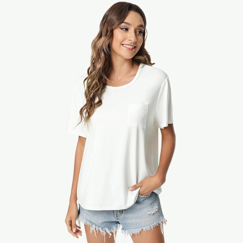 Fábrica al por mayor de camisetas de bambú para mujer