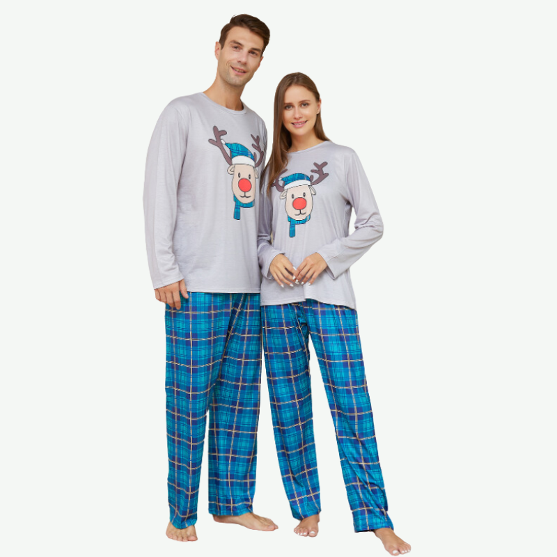 Conjuntos de pijamas navideños familiares a granel - 2315580107