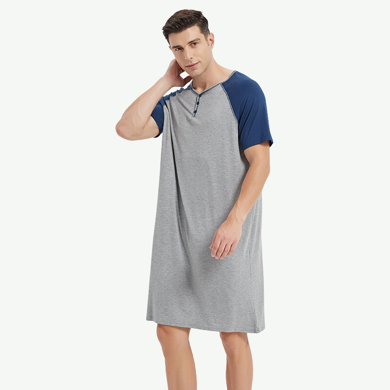 Camisón de algodón para hombre a granel - G3813023