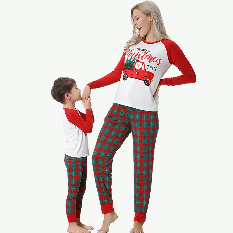 Mom And Me Pj Bulk Adult Kids Matching Christmas Pajamas Supplier
