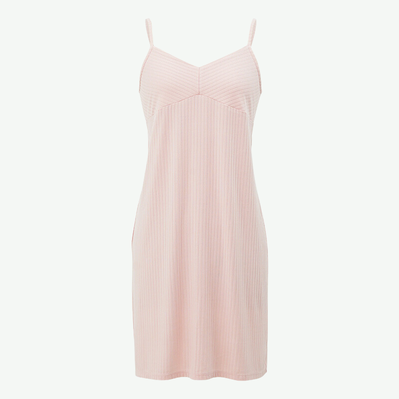 Custom Ladies Ribbed Cami Nightgown Supplier-2311820098