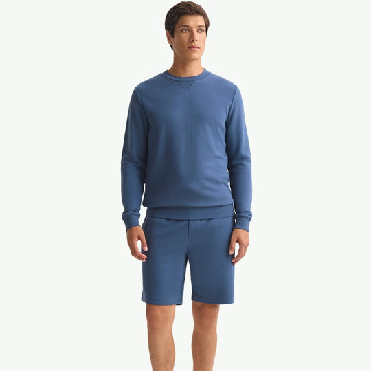 OEM Men Crewneck Shorts Wholesale Air Layer Modal Loungewear