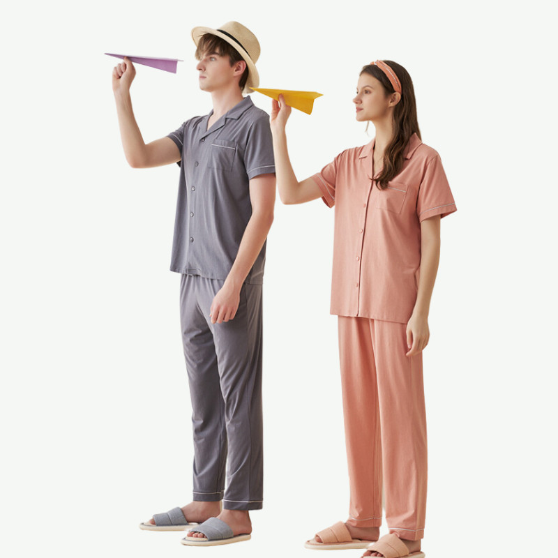 Conjunto de pijama suave para parejas al por mayor - 2315580105
