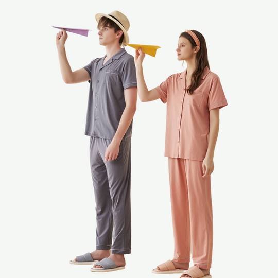 Conjunto de pijama suave para parejas al por mayor - 2315580105
