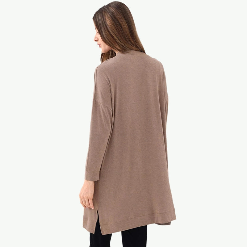 Manufacturer Wholesale Women's Jersey Knit Open Front Cardigan with Pockets