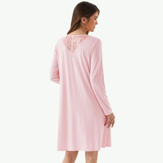 Wholesale Bamboo Long Sleeve Women Nightgown USA