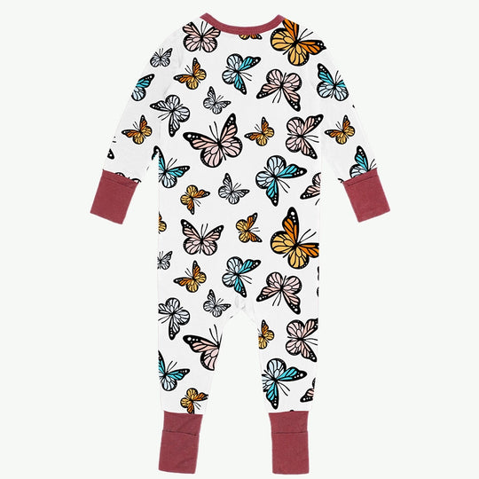 Pyjama papillon zippé pour nouveau-né OEM - Fabricant de vêtements pour bébé