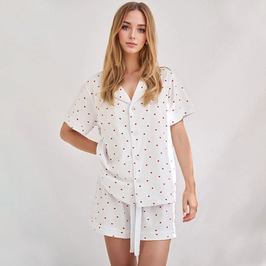 Bulk Women Heart Pj Set - Sleepwear Business