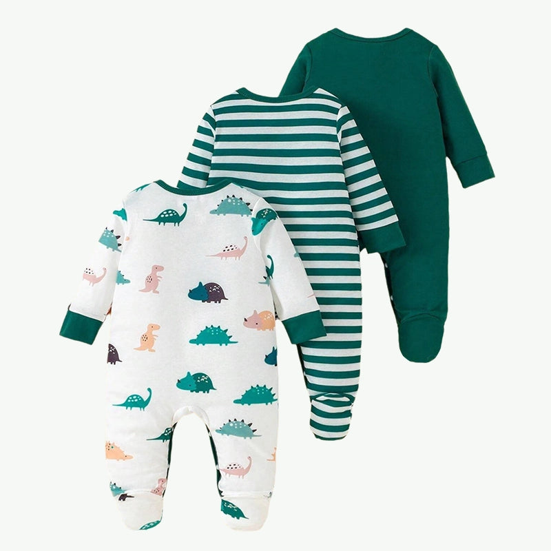 Body con pies estampado para bebés varones al por mayor de fábrica