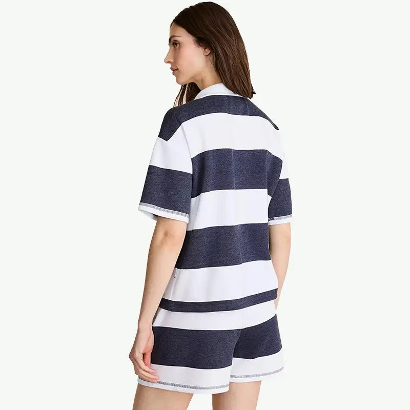 OEM Female Striped Wholesale Summer Bamboo Loungewear Vendors