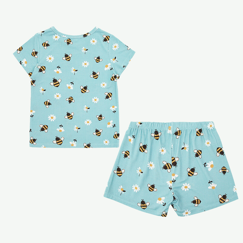 Conjunto de pijama infantil con estampado de verano a granel-2311740073