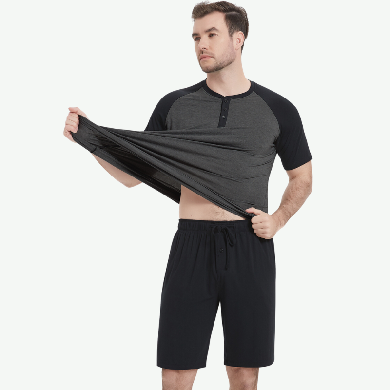 Proveedor de pijamas clásicos de verano para hombre: G3820005