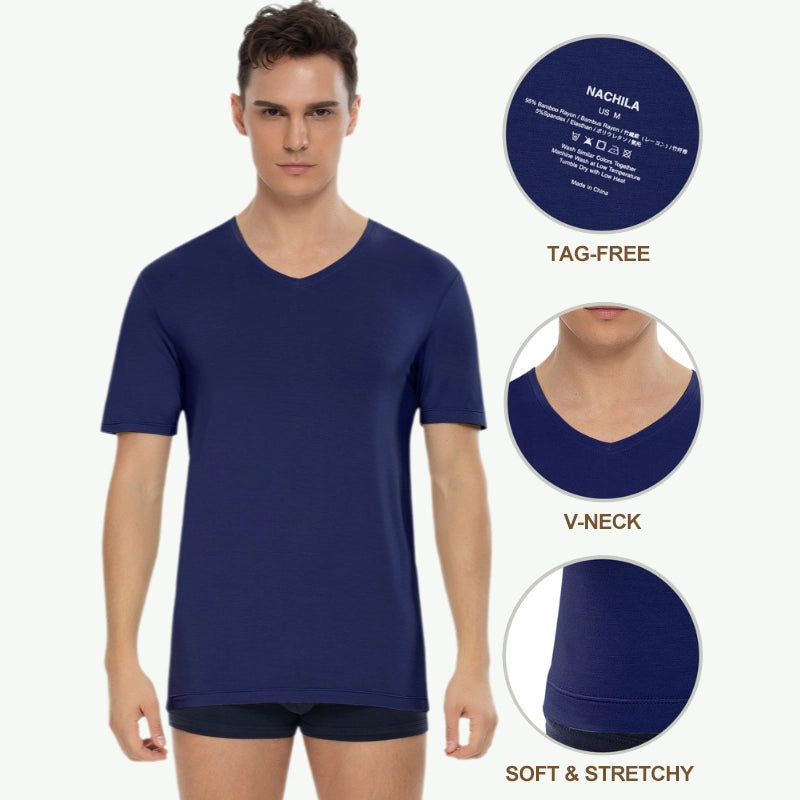 Manufacturer Men Bamboo Soft T-shirts Tees-31129003
