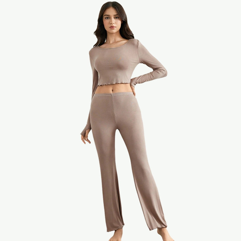 Ensemble de pyjamas en modal pour femmes, vente en gros, OEM