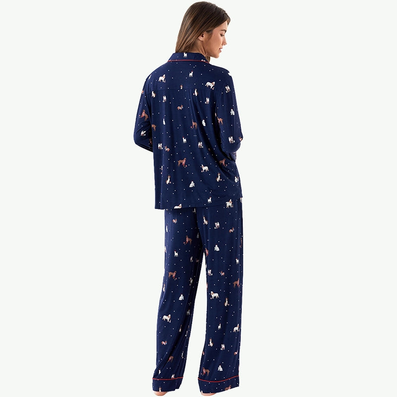 Custom Print Pj Sets Wholesale Bamboo Pajamas Manufacturers