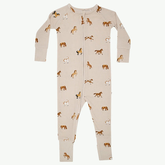 Bulk Print Ribbed Zip Newborn Romper Wholesale Infant Onesies