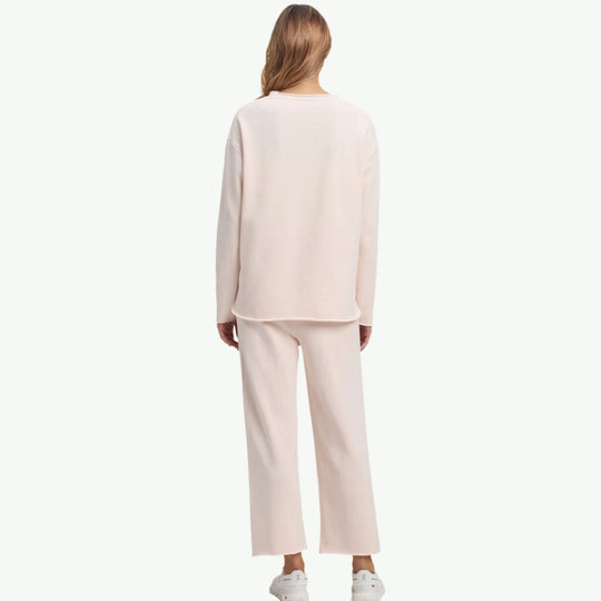 Custom Premium Women Chelsea Cropped Set Wholesale Lounge Set