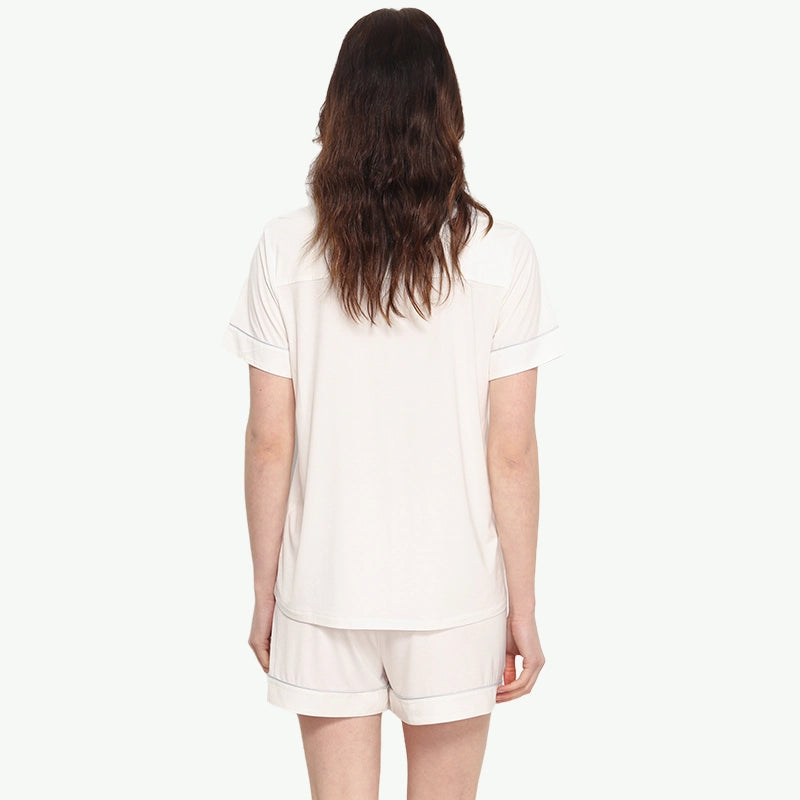 Solid Women Sleepwear OEM Wholesale Tencel Lyocell Pyjamas