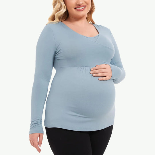 Proveedor mayorista de blusas de maternidad de bambú para mujer