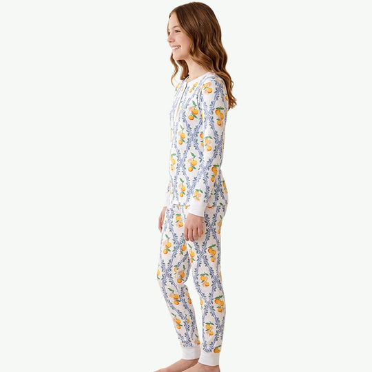 Bulk Organic Cotton Teen Girls Pajama Set Wholesale Supplier