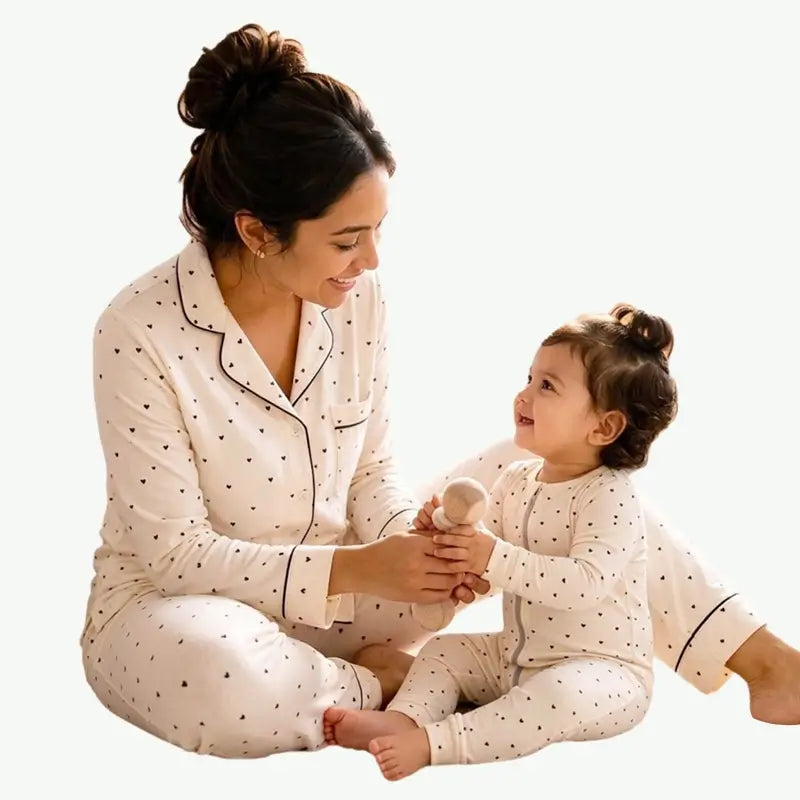 Wholesale Mom and Baby Matching Pajamas | Custom Family Sleepwear