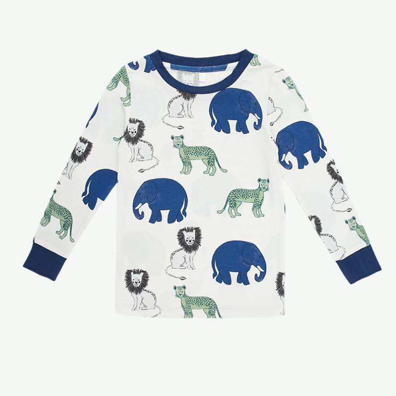 Custom Animal Pattern Unisex Childrenswear-Bulk Kids Pajamas