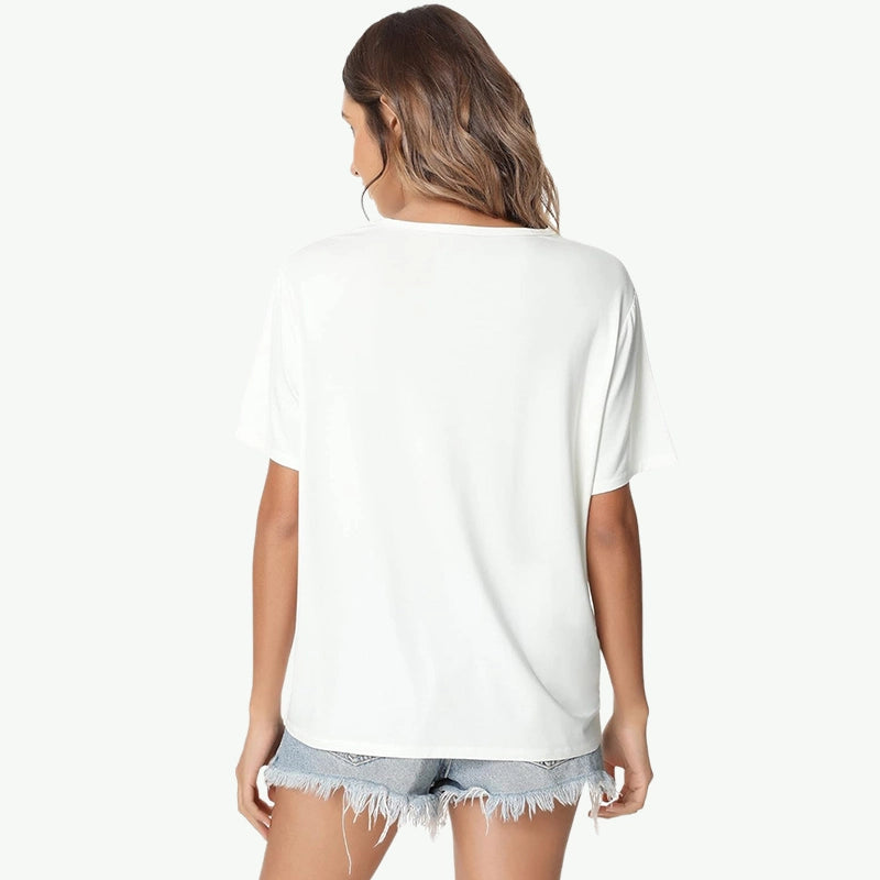 T-shirts en bambou pour femmes, vente en gros en usine