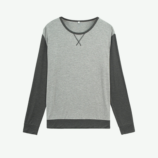 Pyjama à manches longues en coton pour homme - 2315580033
