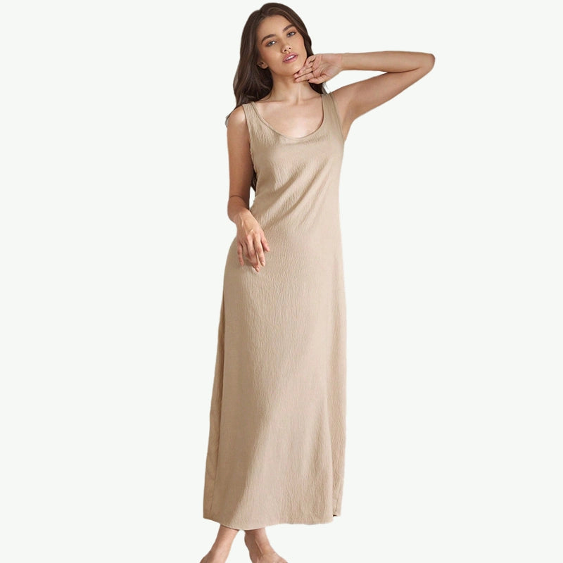 Camisón de lino y cáñamo para mujer personalizado al por mayor Fabricante chino