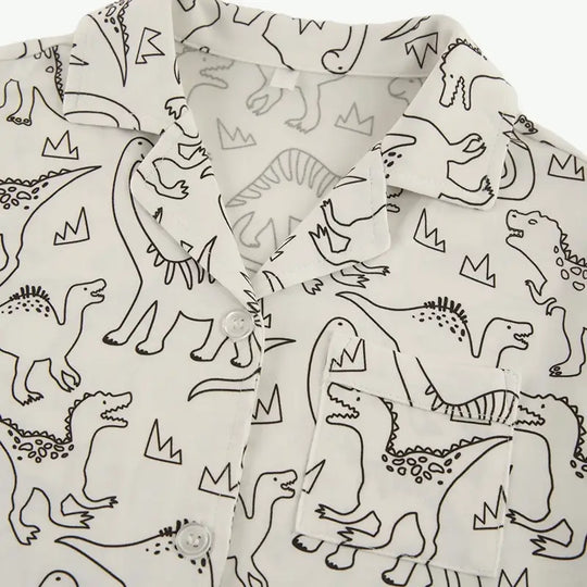 Custom DIY Graffiti Coloring Organic Cotton Kids Sleepwear Wholesale