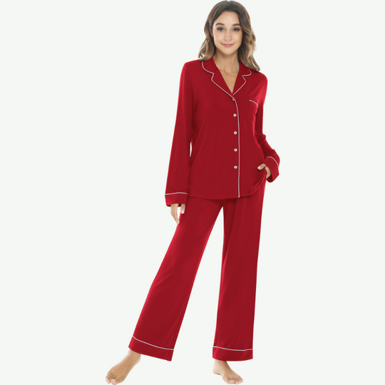 Conjuntos de pijamas de bambú para mujer OEM a granel - 31129319