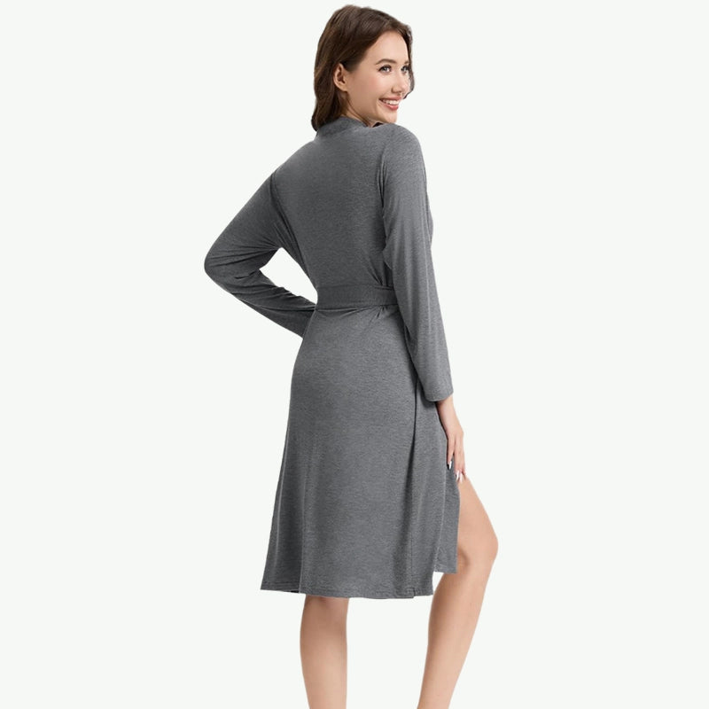 Bulk Women's Soft Kimono Lightweight Bathrobe with Pockets