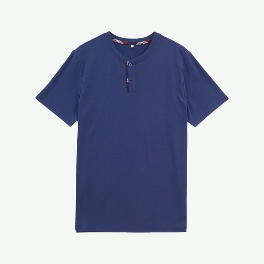 Bulk Summer Pjs Mens Bamboo Tee and Cotton Plaid Shorts