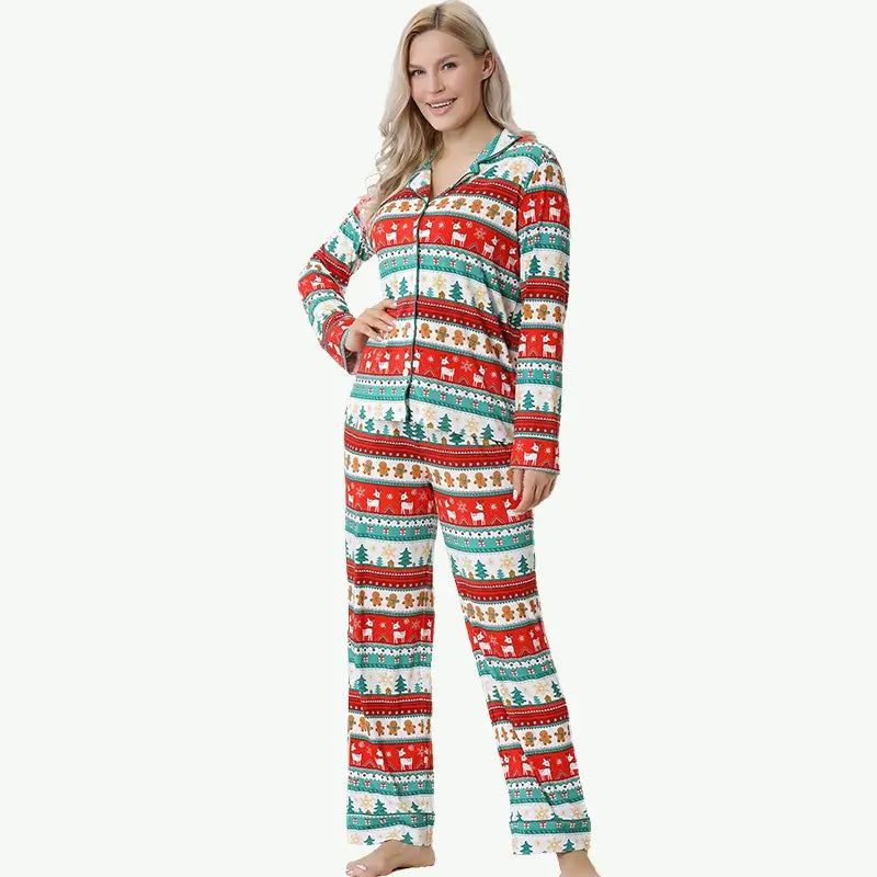 Wholesale Mommy And Me Pajama Set Custom Matching Holiday Sleepwear