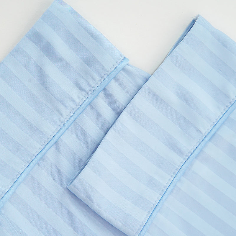 Conjunto de pijama de rayas para mujer al por mayor - 2313810274