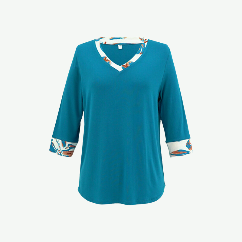 Ropa de descanso de bambú impresa para mujeres OEM-2311820031